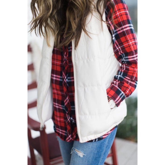 WILA Jackets & Blazers - MANDY✨ quilted puffer vest jacket white